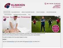 Tablet Screenshot of massage-aalborg.dk